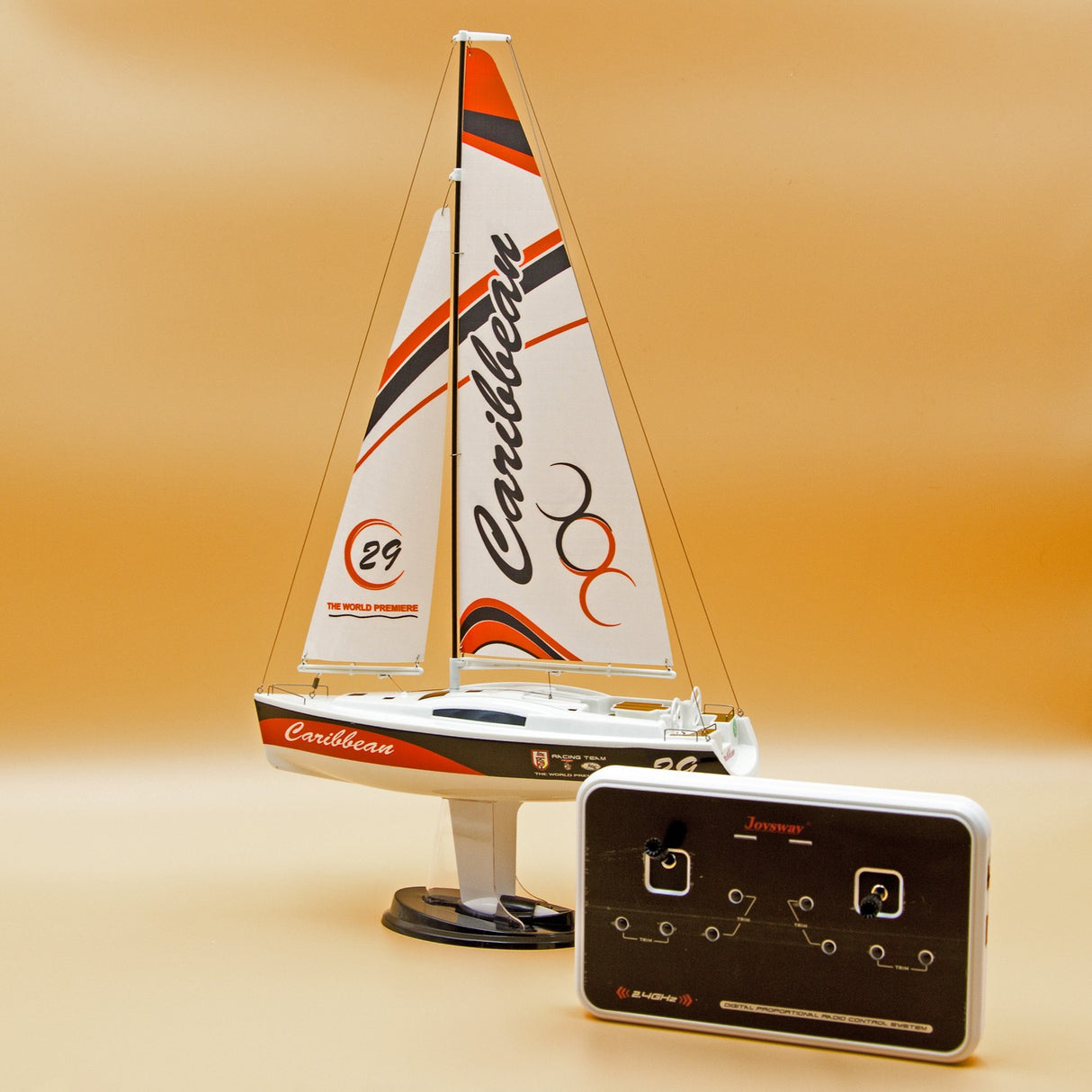 Demo Mini sejlbåd RETURVARE - Caribbean MK2 Sailboat RTR 2.4G 8802