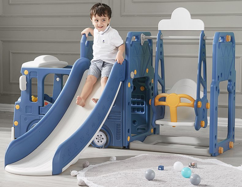 Elitetoys Kids Zone Aktivitetslastbil med rutsjebane og gynge