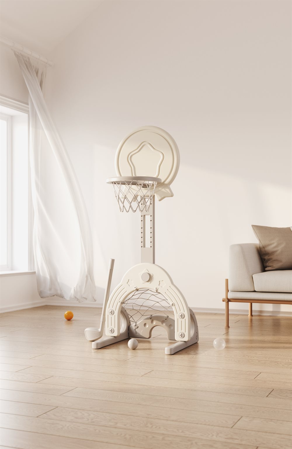 Elitetoys Kids Zone Basketstander med Golf