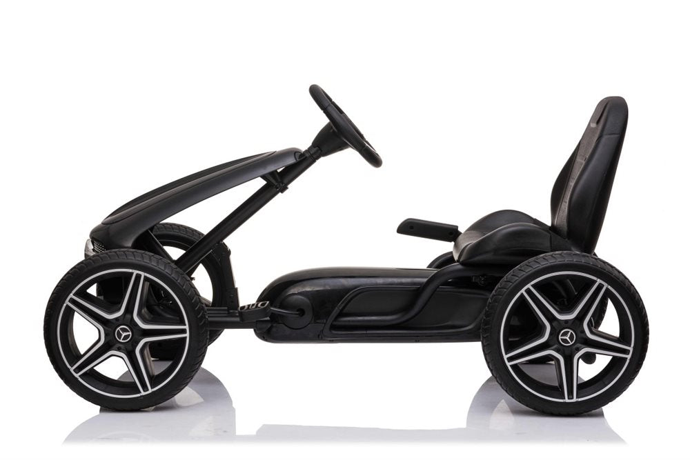 Mercedes-Benz Gokart med gummidæk og justerbart sæde