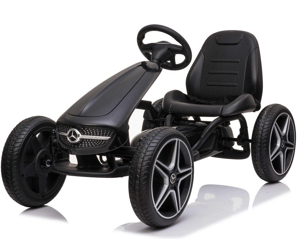 Mercedes-Benz Gokart med gummidæk og justerbart sæde