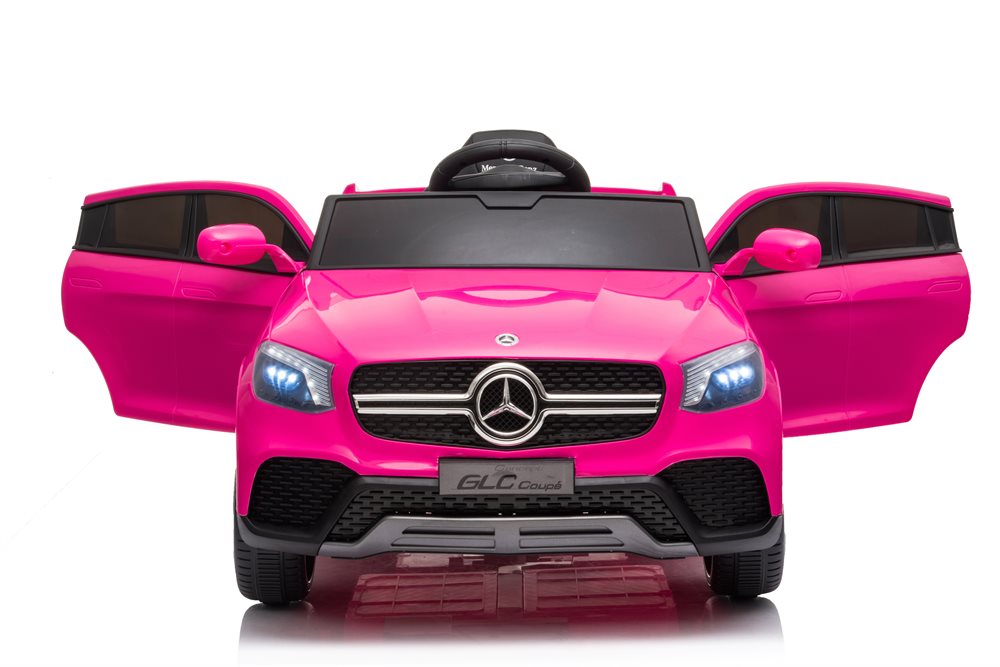 Mercedes GLC Coupé Pink – Elbil til børn, 4x12V med EVA-dæk og lædersæde