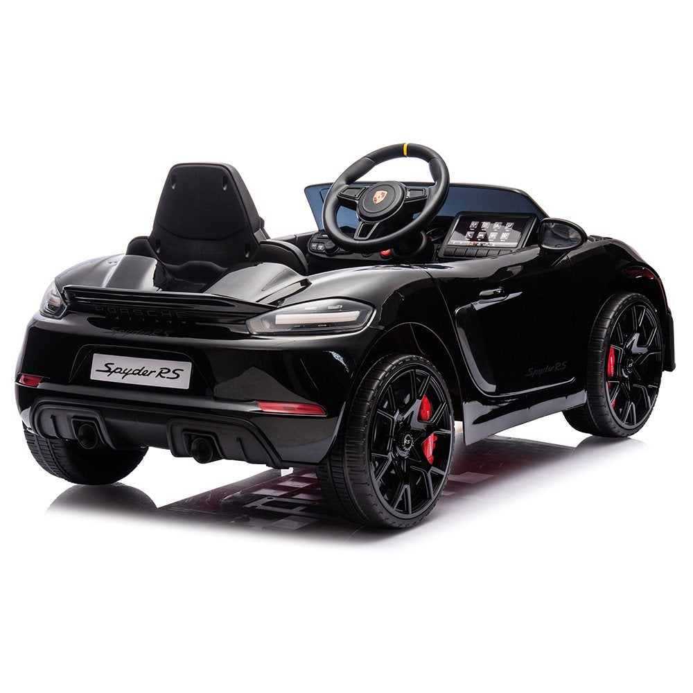 Porsche Spyder 718 RS Elbil med gummihjul – 12V