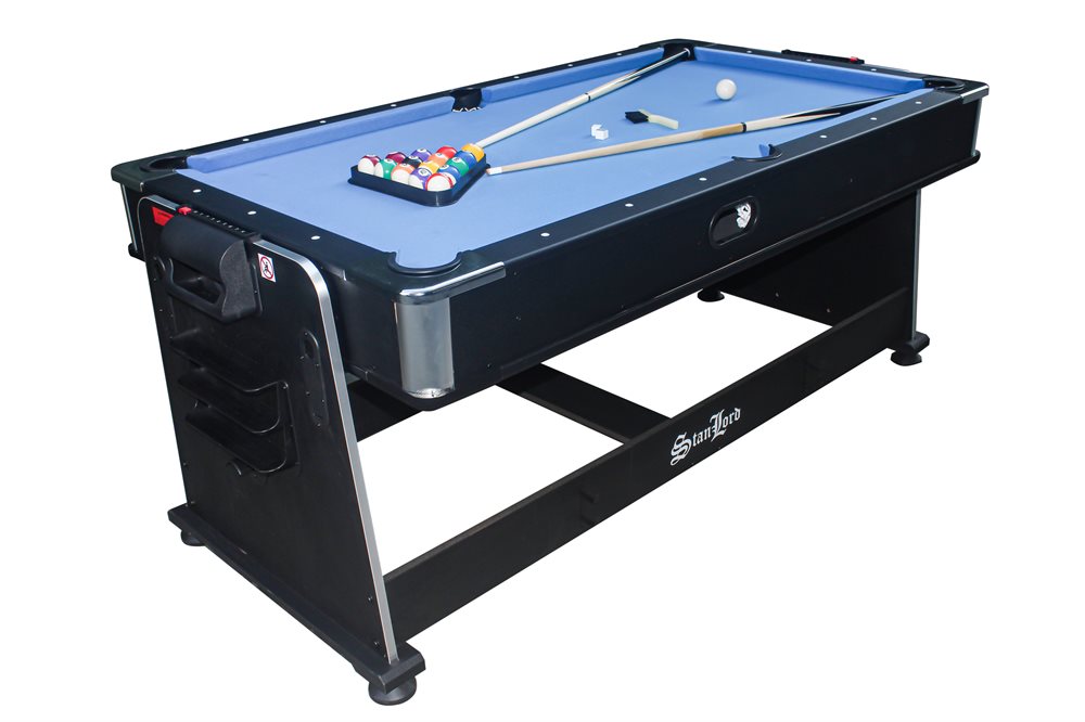 Stanlord Lucca 6" Multibord – Billard, Airhockey og Bordtennis