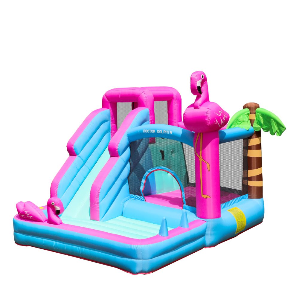 Doctor Dolphin Bounceborg Flamingo inkl. 450W blæser