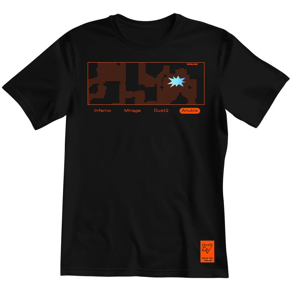 Virtus.pro T-shirt with holography, color: black, size S