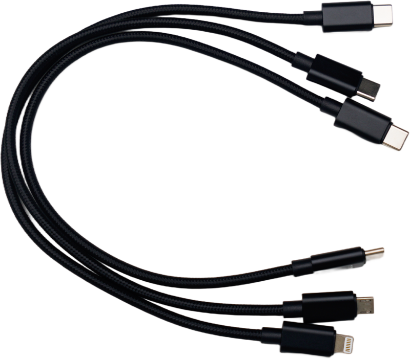 RC3 Cable kit (Type-C-Micro, Type-C-Type-C, Type-C-lightning.)