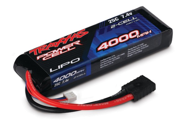 Traxxas 2841 4000mah 7.4v 2-Cell 25C LiPO Battery