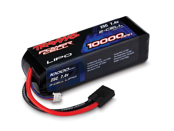 Traxxas 2854 10000mAh 7.4v 2-Cell 25C LiPO Battery