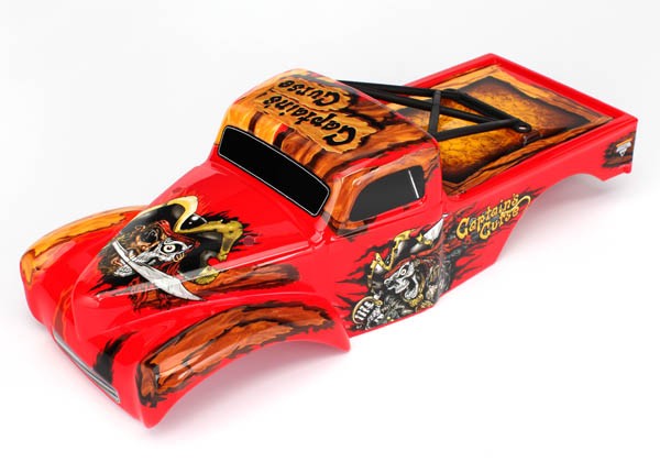 Traxxas 3684 Body, Captain's Curse, Officially Licensed Monster Jam replica (painte