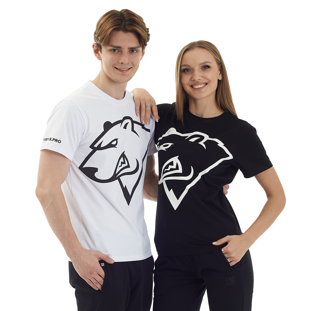 Virtus.pro T-shirt "bear" white, XL