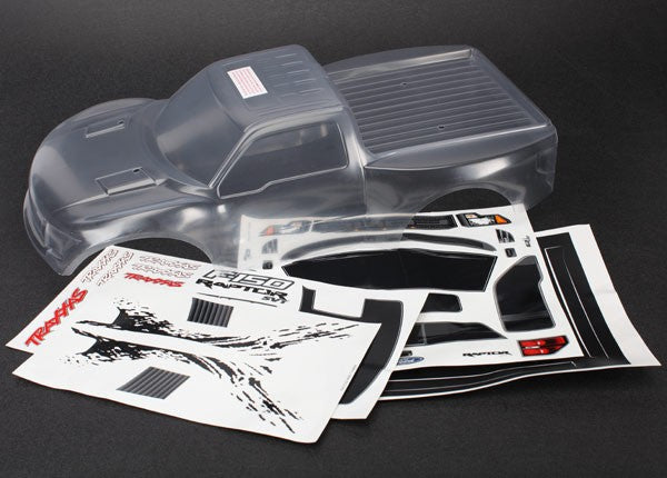 Traxxas 5814 Body, Ford Raptor® (clear, requires painting)/decals