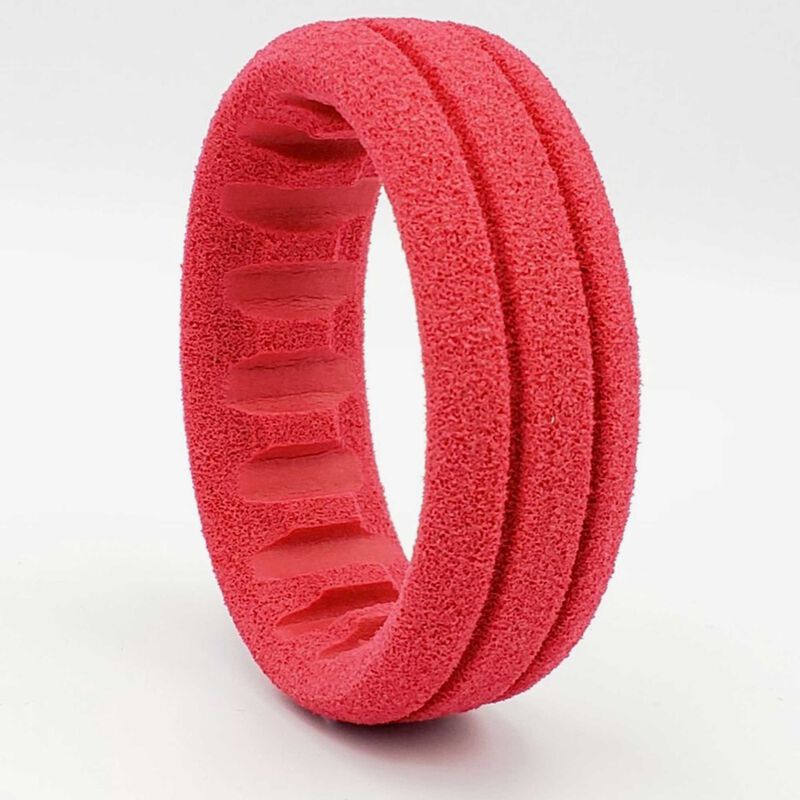 AKA 33033 - 1:10 Buggy 4WD Front Closed Cell Insert V2 Soft Red 2 pcs