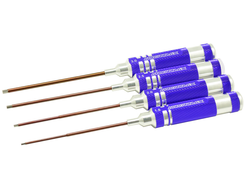 ARROWMAX AM110991 - ALLEN WRENCH SET 1.5 2.0 2.5 & 3.0 X 120MM 4PCES