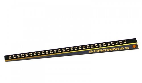ARROWMAX AM171019 - ULTRAFINE CHASSIS RIDE HEIGHT GAUGE 28MM 0.1MM BLACK GOLD