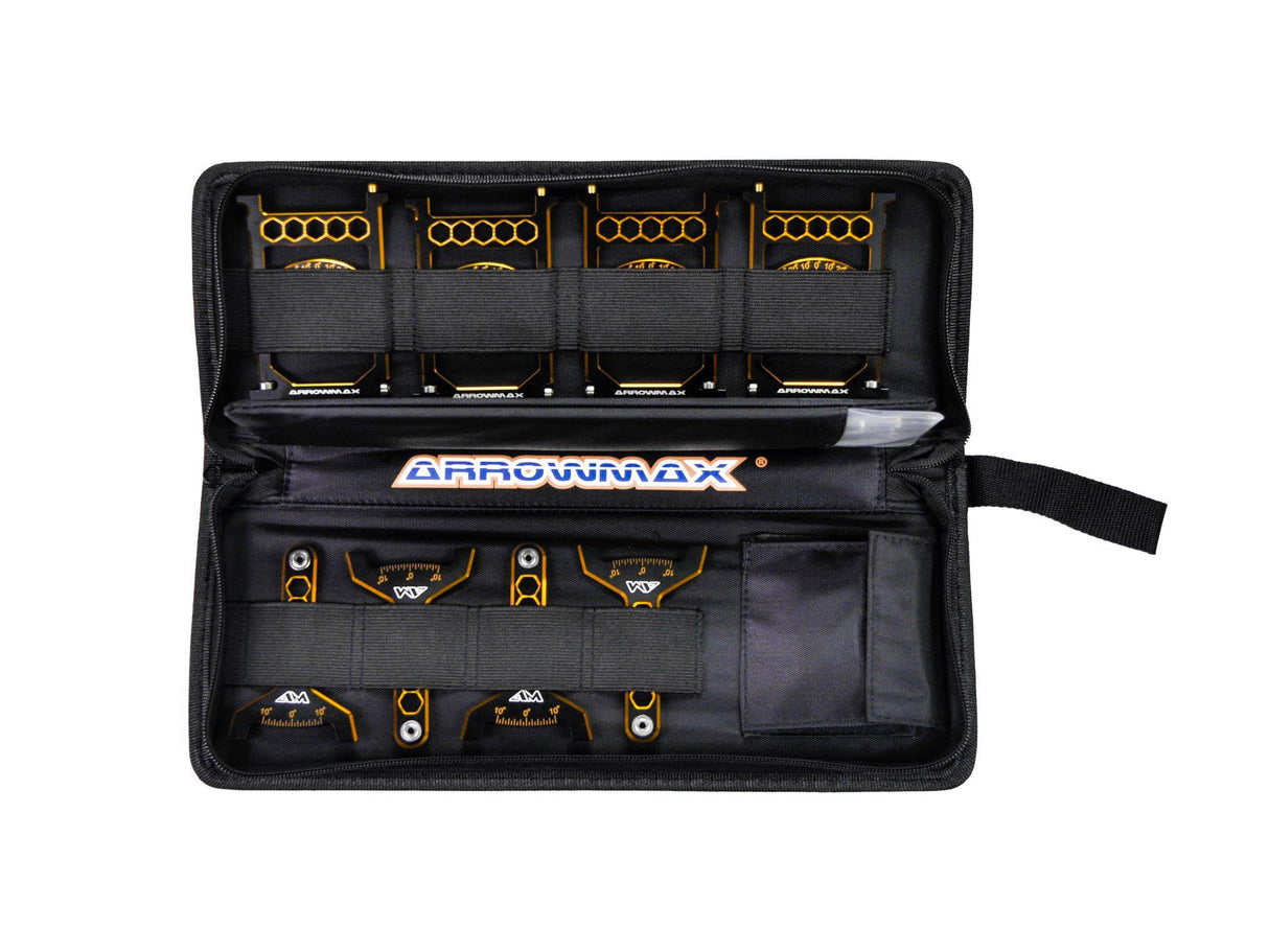 ARROWMAX AM171040LE - SET-UP SYSTEM 1/10 TOURING CARS WITH BAG BLACK GOLDEN LIMITED EDITION