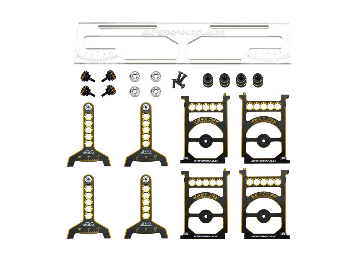 ARROWMAX AM171040LE - SET-UP SYSTEM 1/10 TOURING CARS WITH BAG BLACK GOLDEN LIMITED EDITION
