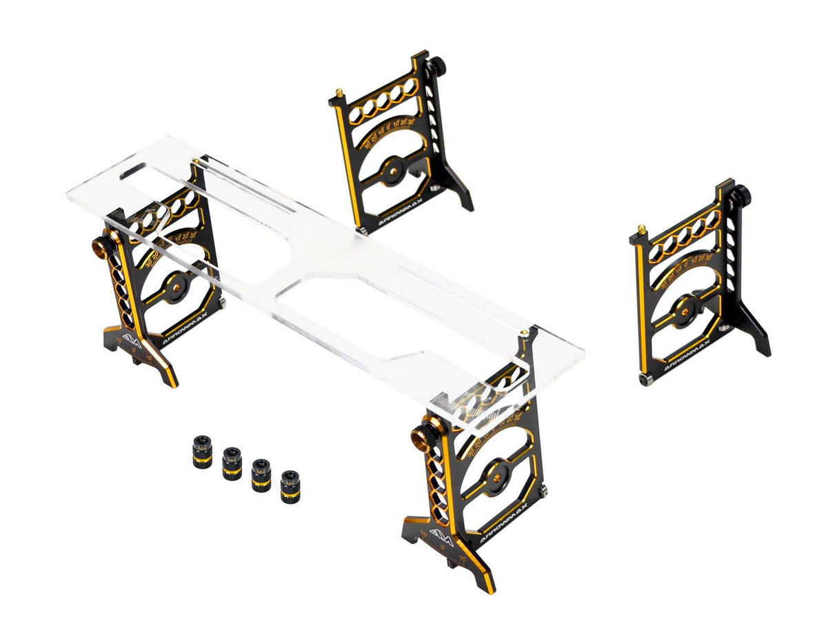 ARROWMAX AM171040LE - SET-UP SYSTEM 1/10 TOURING CARS WITH BAG BLACK GOLDEN LIMITED EDITION