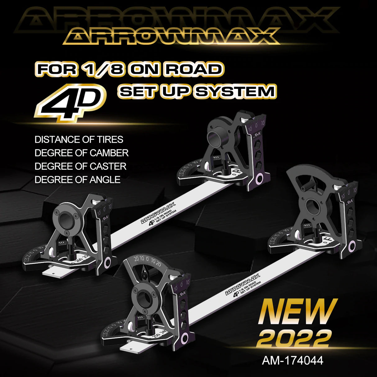 ARROWMAX AM174044 - Arrowmax Set-Up System For 1/8 on road With Bag 2022