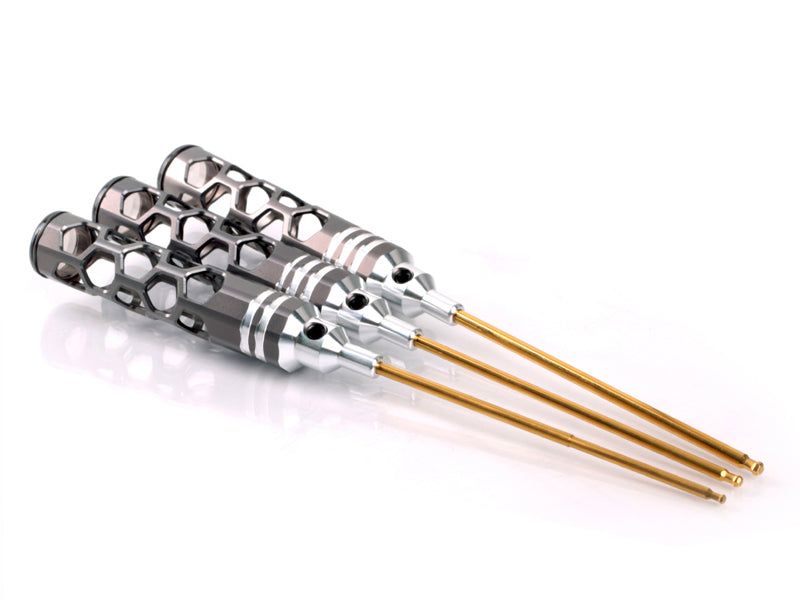 ARROWMAX AM420991 - BALL DRIVER HEX WRENCH SET 2.0 2.5 3.0 X 120MM 3PCES HONEYCOMB