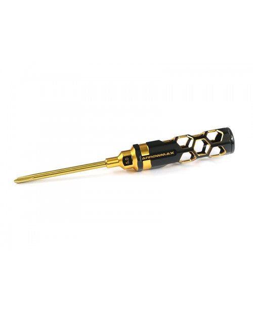 ARROWMAX AM440151BG - PHILLIPS SCREWDRIVER 5.0 X 100MM BLACK GOLDEN