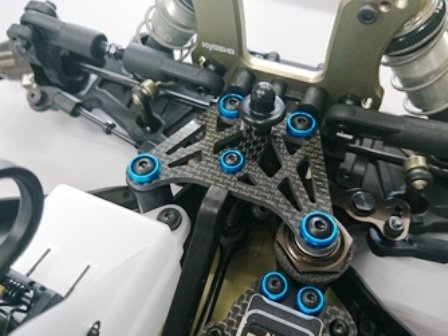 AUTOMODEL AMR-027LBL - M4 Flat Head Washer 4 Light Blue