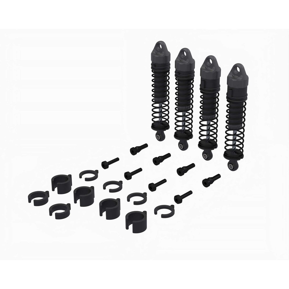Shock Set, 71mm Length, 500cSt Oil (4pcs) - GROM