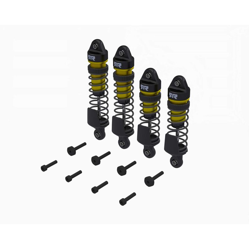 ARRMA Shock Set Front/Rear Assembled 700cSt Oil Gold (4Pcs): MINI