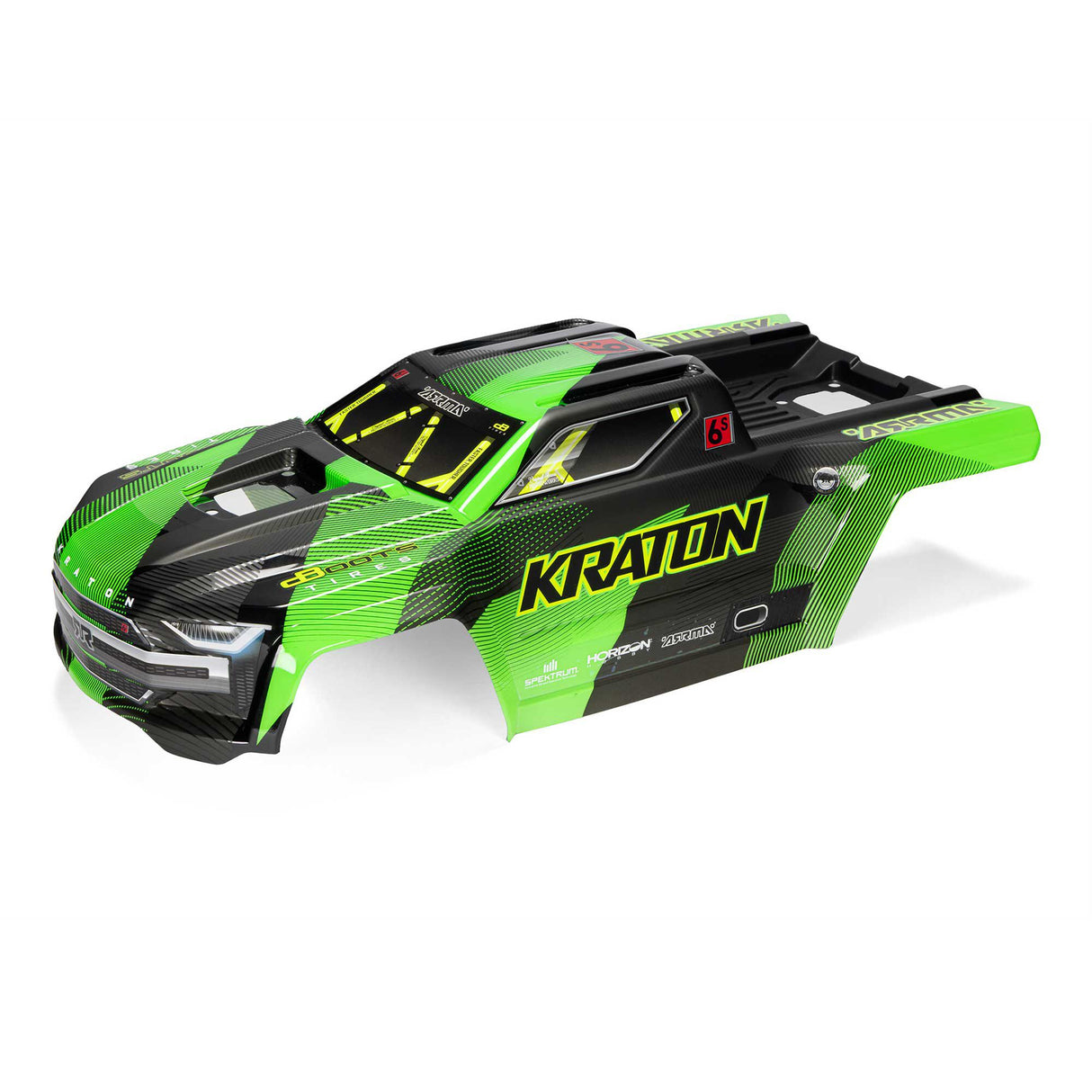 KRATON Painted Decaled Trimmed Body Set (Green/Black)