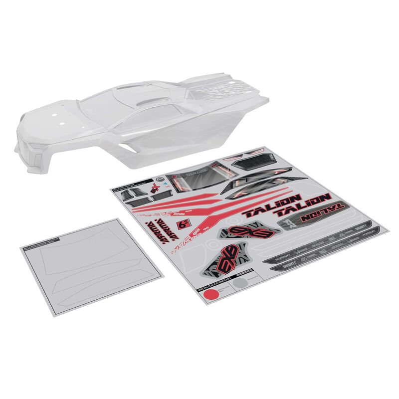 ARRMA TALION 6S BLX Clear Bodyshell with Decals