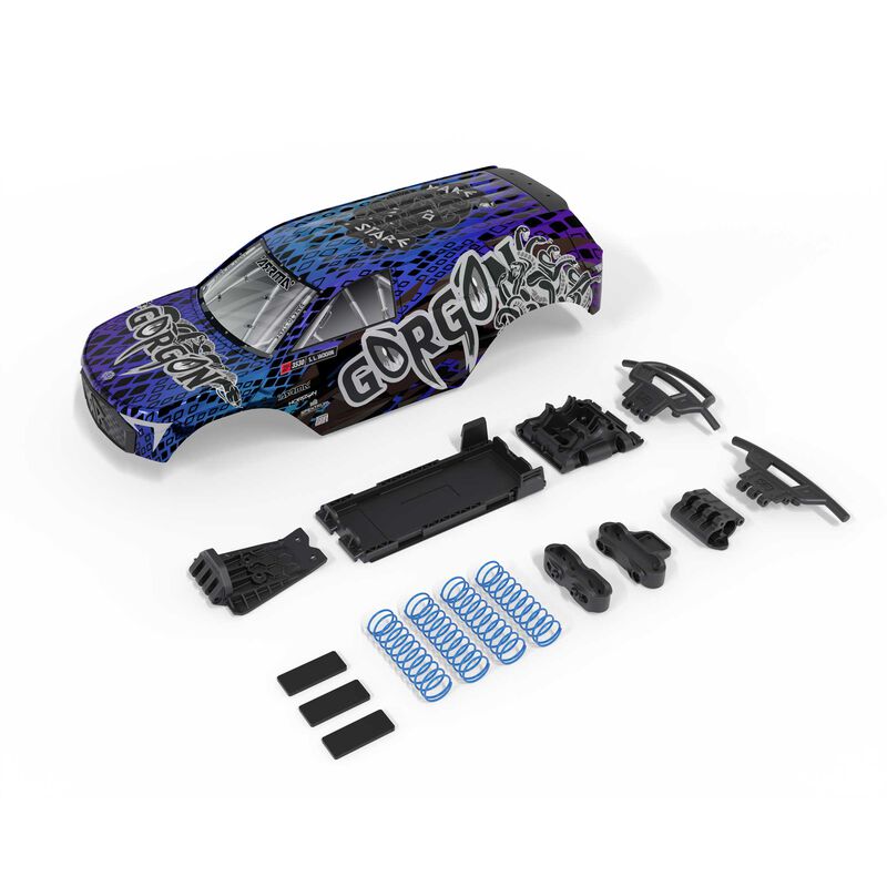 ARRMA 1/10 GORGON Painted Decaled Trimmed Body Set (Blue/Black)