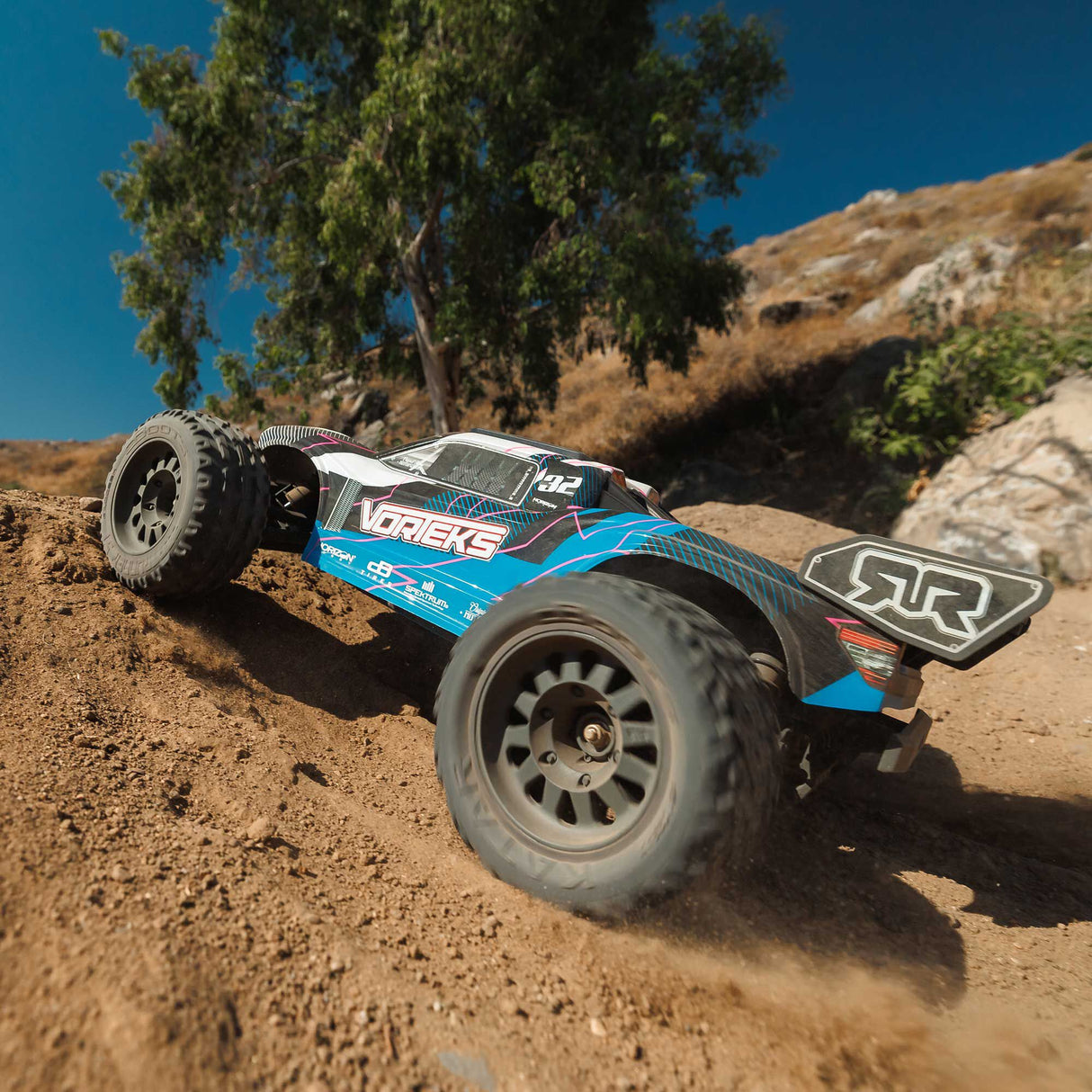 1/10 VORTEKS 2WD RTR Brushed Stadium Truck, Blue