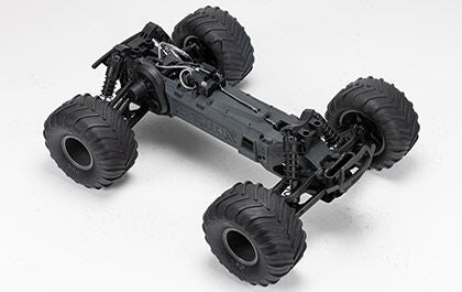 1/10 GORGON 2WD RTA Kit Brushed Monster Truck (Battery & Charger Included), Clear