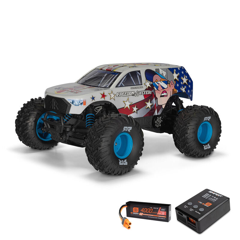 ARRMA 1/10 FREEDOM FLYER 223S 2WD RTR Brushless Monster Truck (Battery & Charger Included) White