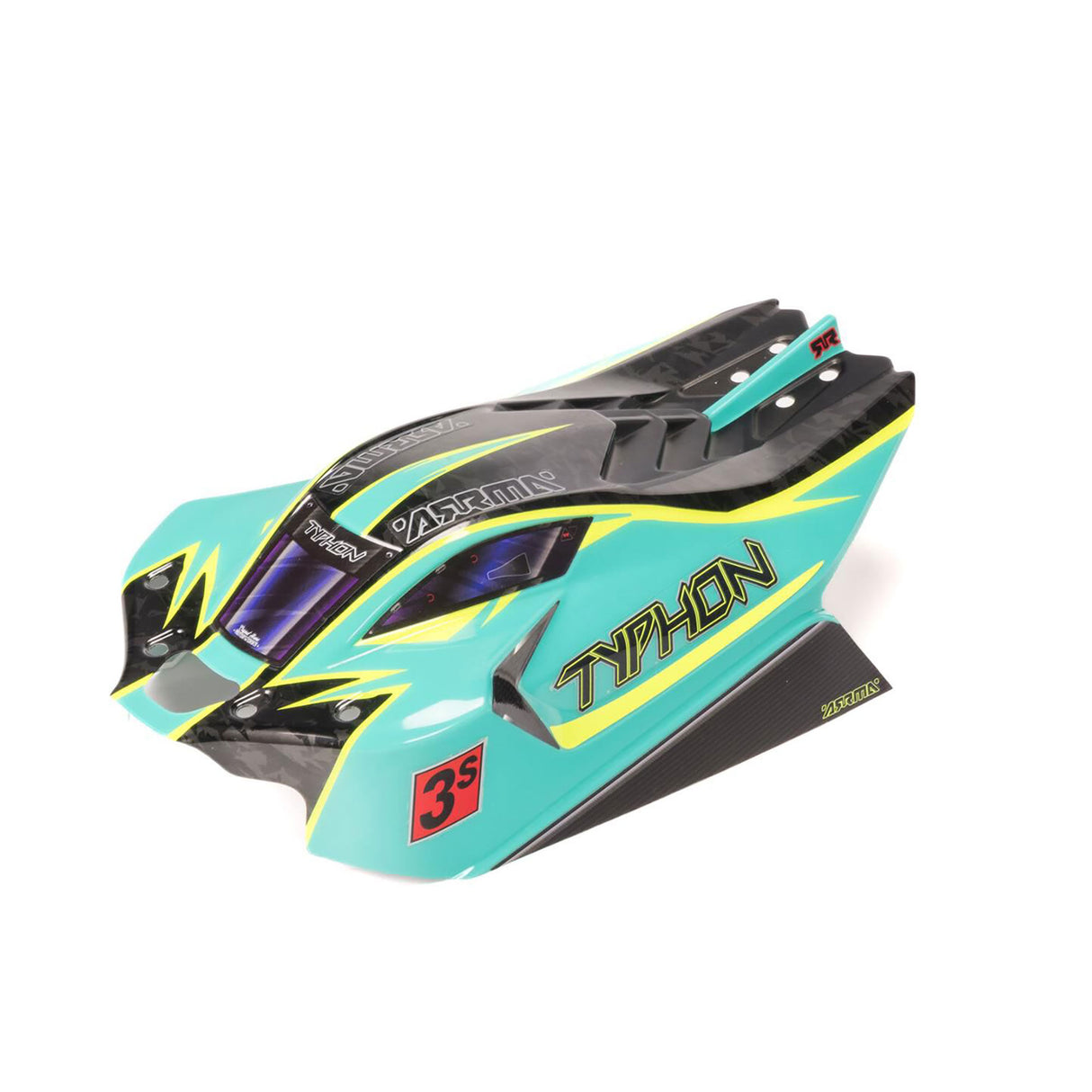 TYPHON 4x4 Clipless Painted Decaled Body (Green)