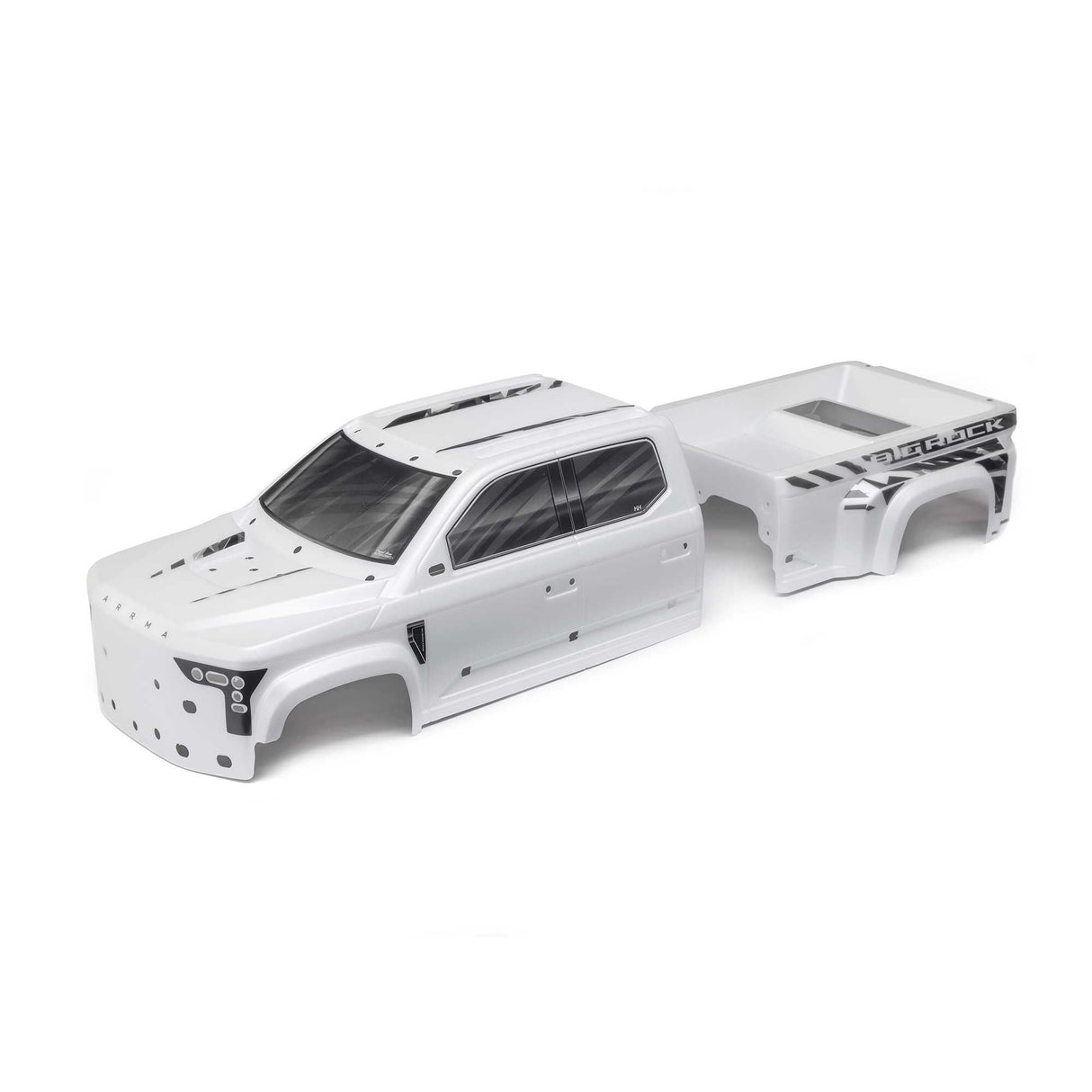 BIG ROCK 6S BLX Painted Decaled Trimmed Body - White