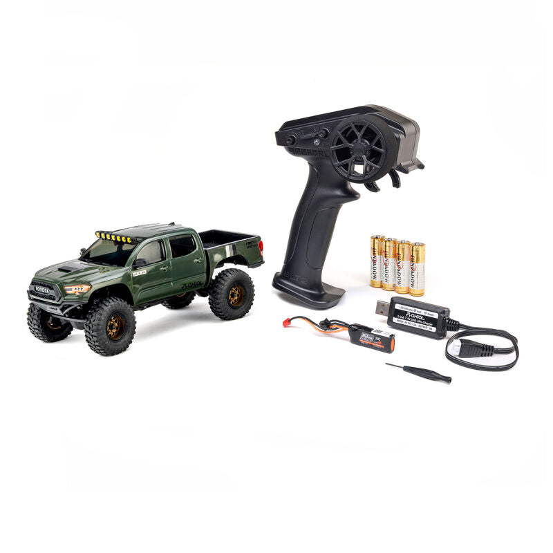 Axial 1/30 SCX30 Toyota Tacoma TRD Pro Extreme Off-Road 4X4 RTR Brushed Rock Crawler (Battery & Charger Included) Green
