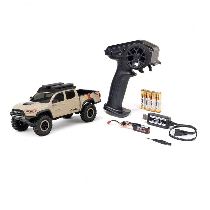 Axial 1/30 SCX30 Toyota Tacoma TRD Pro Overland Edition 4X4 RTR Brushed Rock Crawler (Battery & Charger Included) Tan