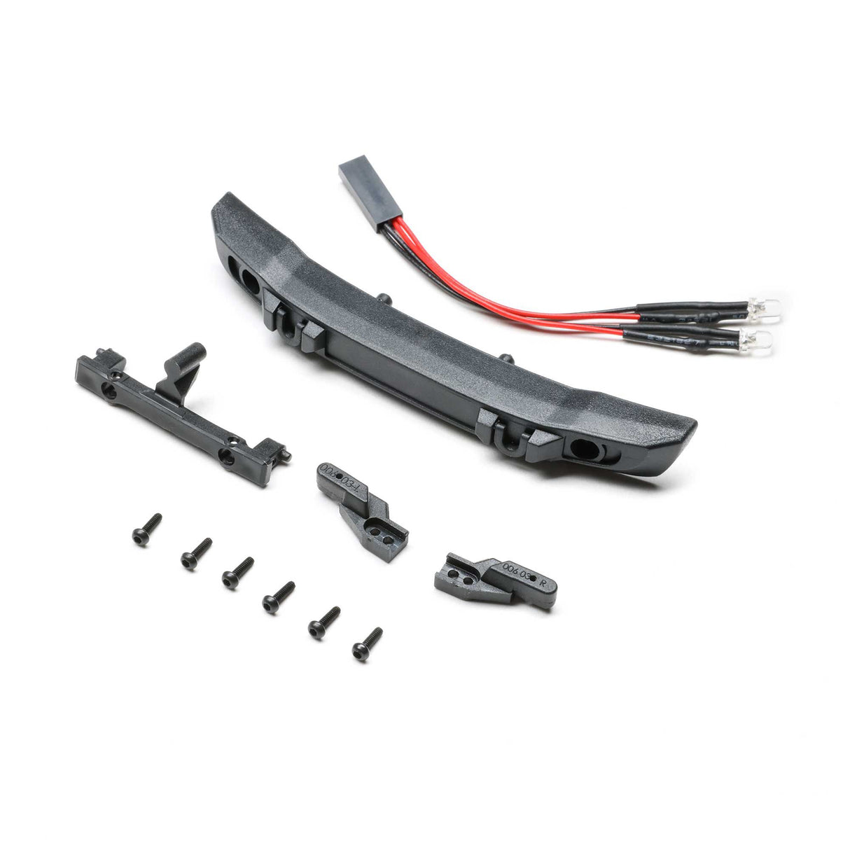 Front Bumper w/LED: SCX24 Bronco