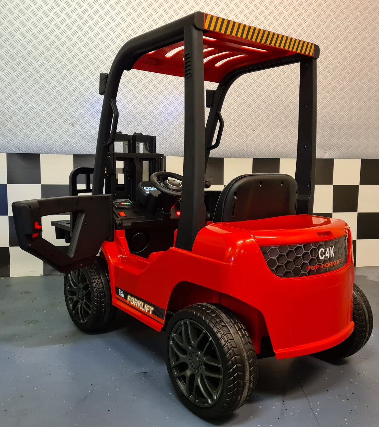 Children heftruck with remote control red