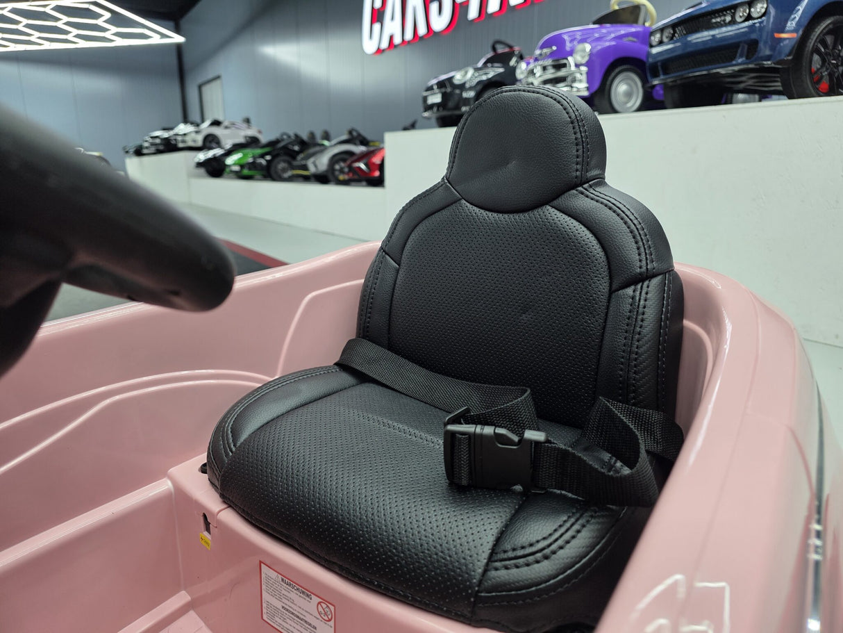 Fiat 500 elektrisk børnebil 12V pink