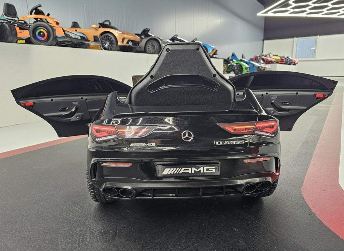 Electric children's car Mercedes CLA 45 metallic black