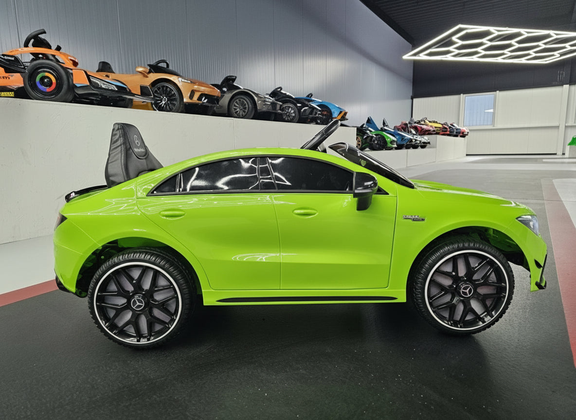 Children's car Mercedes CLA 45 green