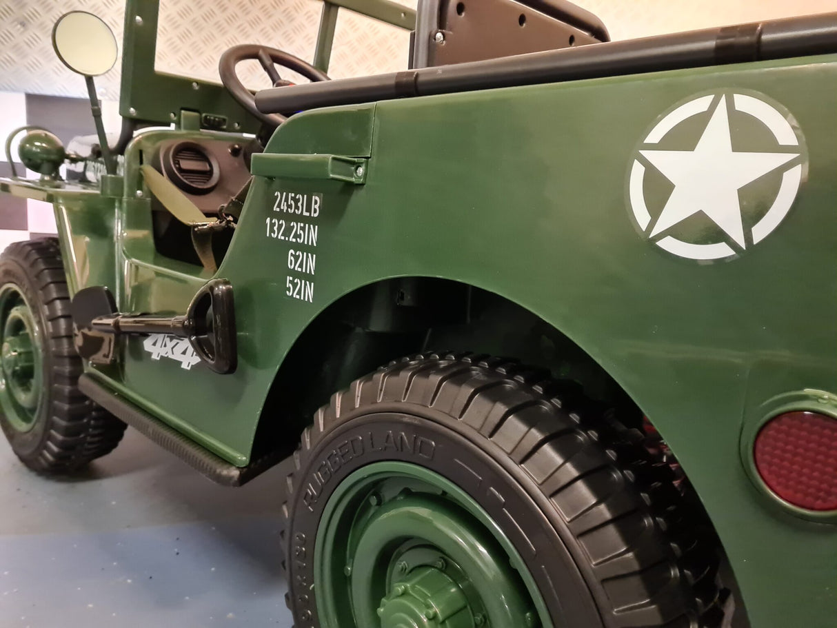 Electric children's jeep Willy's 24 volts with remote control