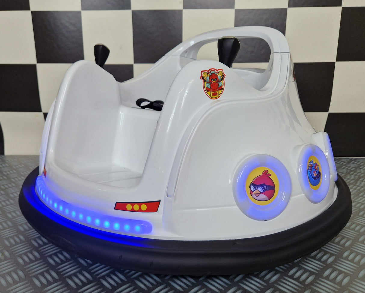 Bumper Car Angry Birds 6 volt white