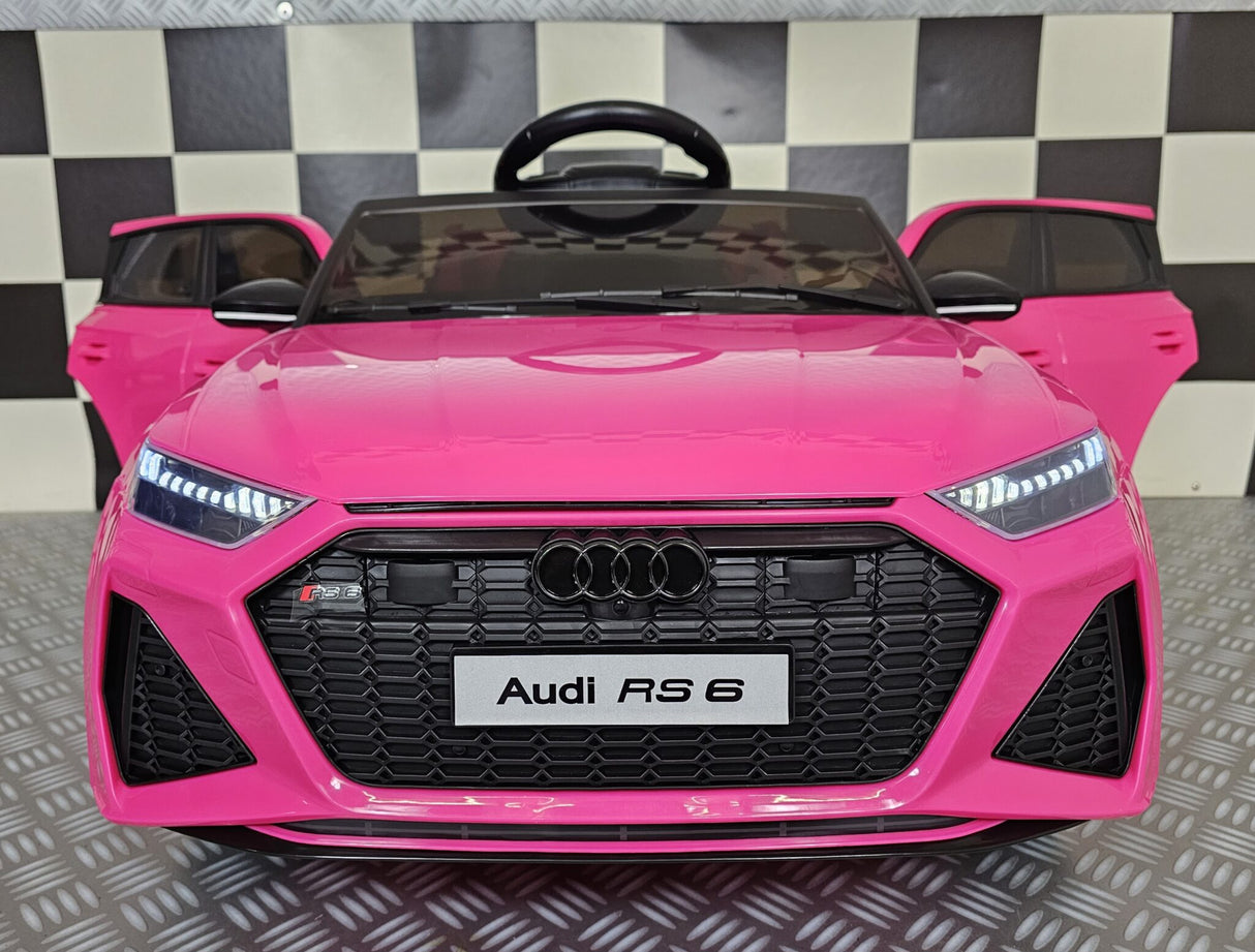 Battery children's car Audi RS6 12 volt pink