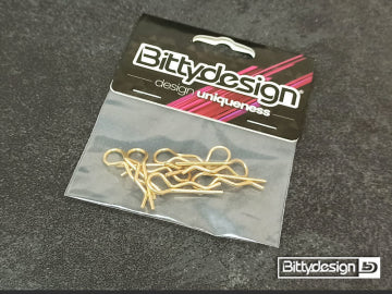 Bittydesign BDBC-88GO - Body Clips Kit Big Scale (8) - Gold