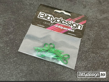 Bittydesign BDBC-88GR - Body Clips Kit Big Scale (8) - Green