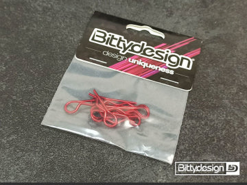 Bittydesign BDBC-88R - Body Clips Kit Big Scale (8) - Red
