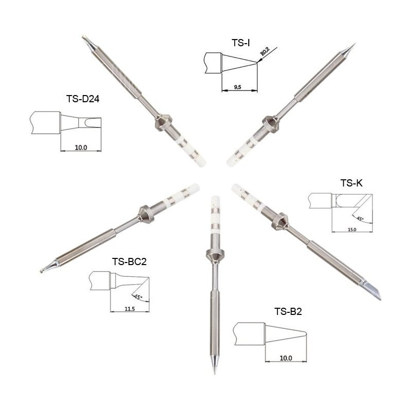 TS100 Soldering iron (12-24V/17-65W) - Luxe set V2022